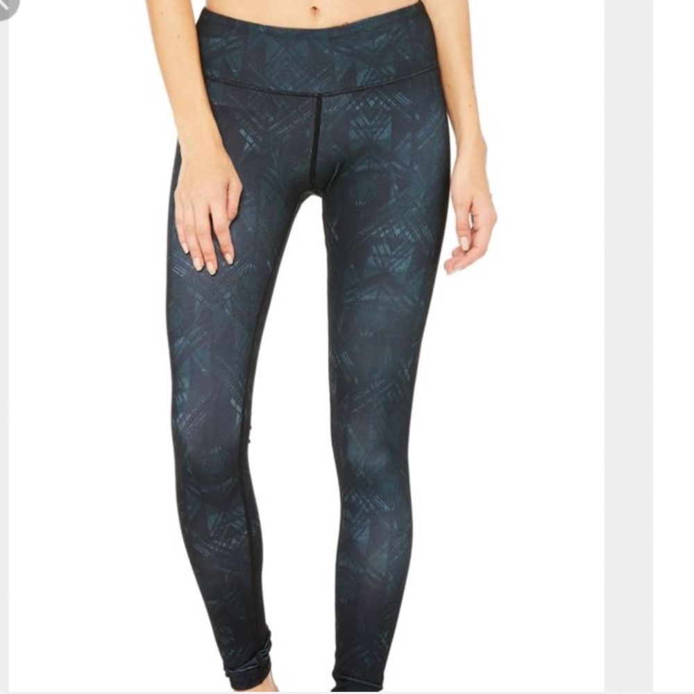 Alo Yoga Airbrush Leggings Geometric Black Indio Print